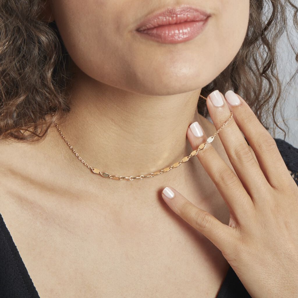 Collier Plaque Or Leontine - Colliers fantaisie Femme | Histoire d’Or