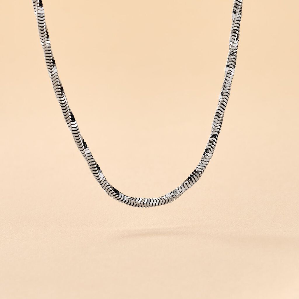 Chaîne Azul Argent Blanc - Chaines Femme | Histoire d’Or