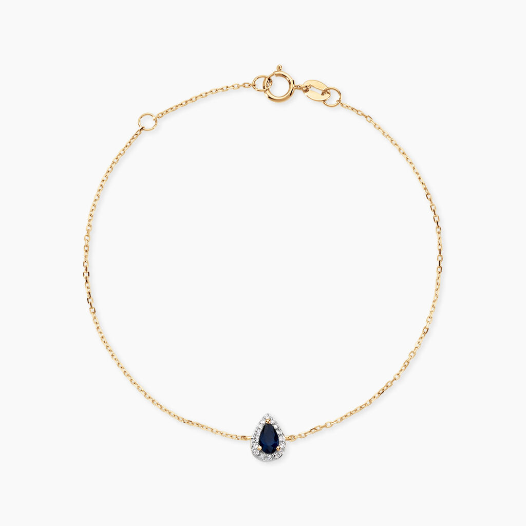 Bracelet Or Jaune Juliettina Saphir - Bracelets Femme | Histoire d&rsquo;Or