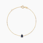 Bracelet Or Jaune Juliettina Saphir - Bracelets Femme | Histoire d&rsquo;Or