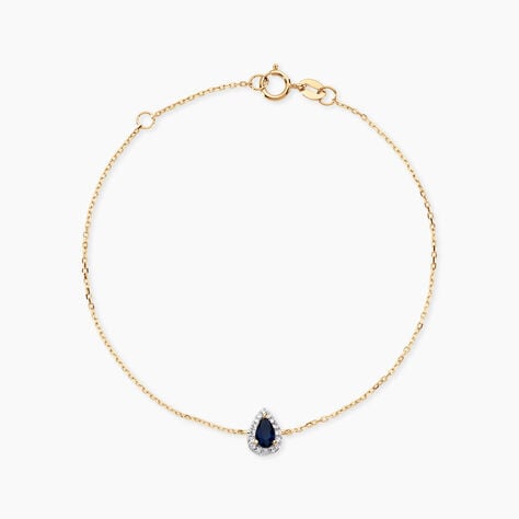 Bracelet Or Jaune Juliettina Saphir - Bracelets Femme | Histoire d&rsquo;Or