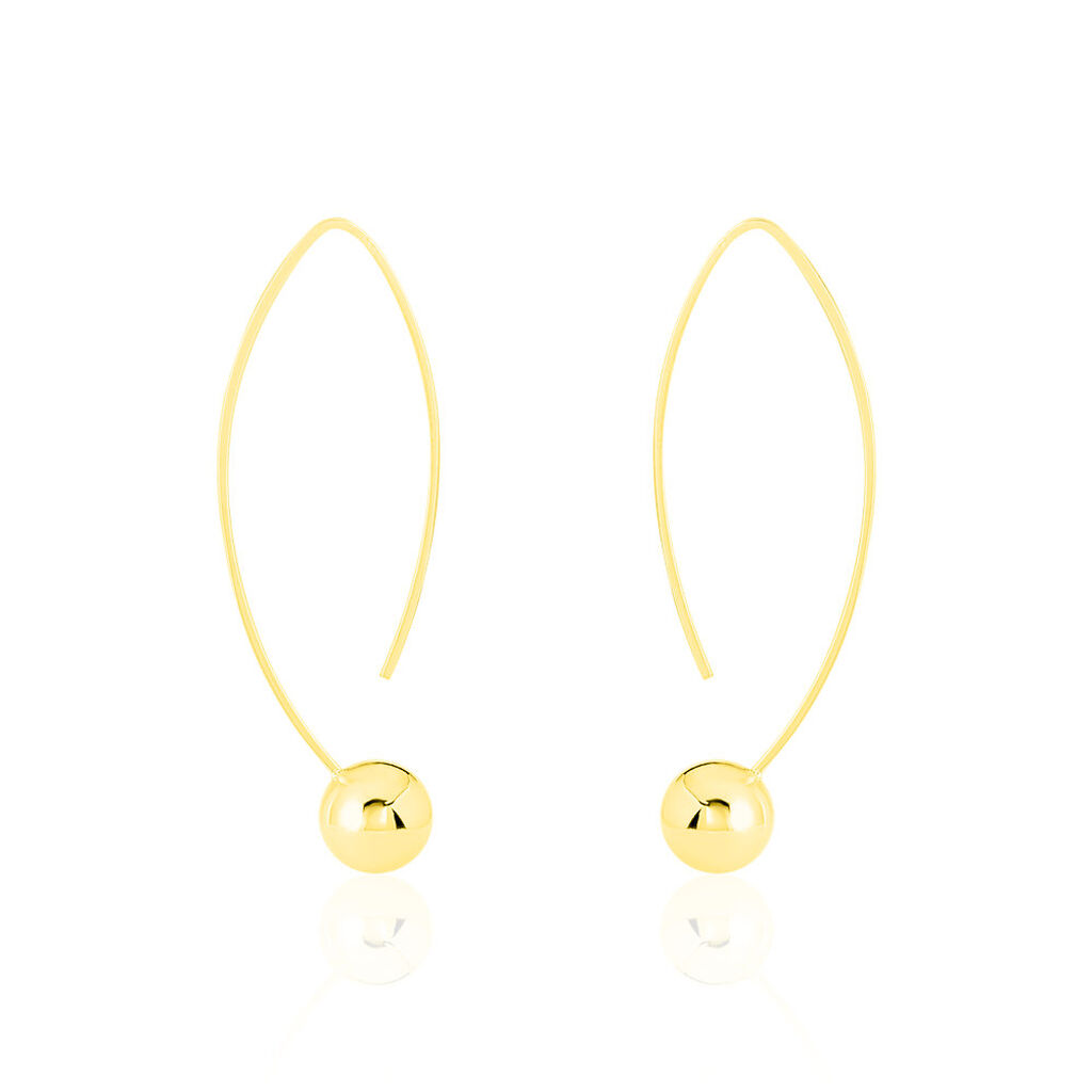 Créoles Helle Amande Or Jaune - Boucles d'oreilles créoles Femme | Histoire d’Or