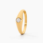 Chevaliere Maxime Or Jaune Oxyde - Bagues solitaires Famille | Histoire d&rsquo;Or