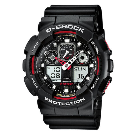 Montre Casio G-shock Black & Red Noir - Montres Homme | Histoire d’Or
