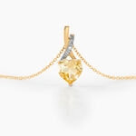 Collier Or Jaune Clothilde Citrine - Colliers Femme | Histoire d&rsquo;Or