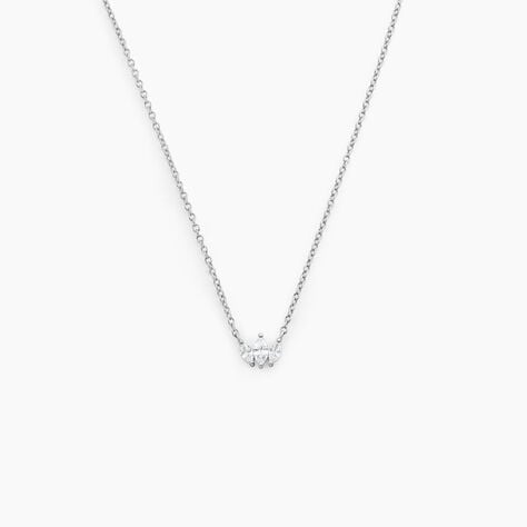 Collier Eclat D'Aurore Argent Blanc Oxyde De Zirconium - Colliers fantaisie Femme | Histoire d&rsquo;Or