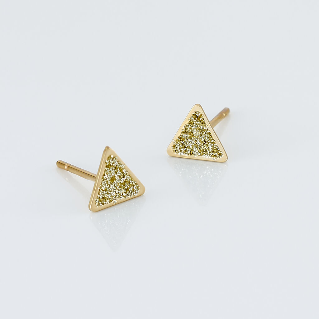 Boucles D'oreilles Puces Yora Or Jaune - Clous d'oreilles Femme | Histoire d’Or