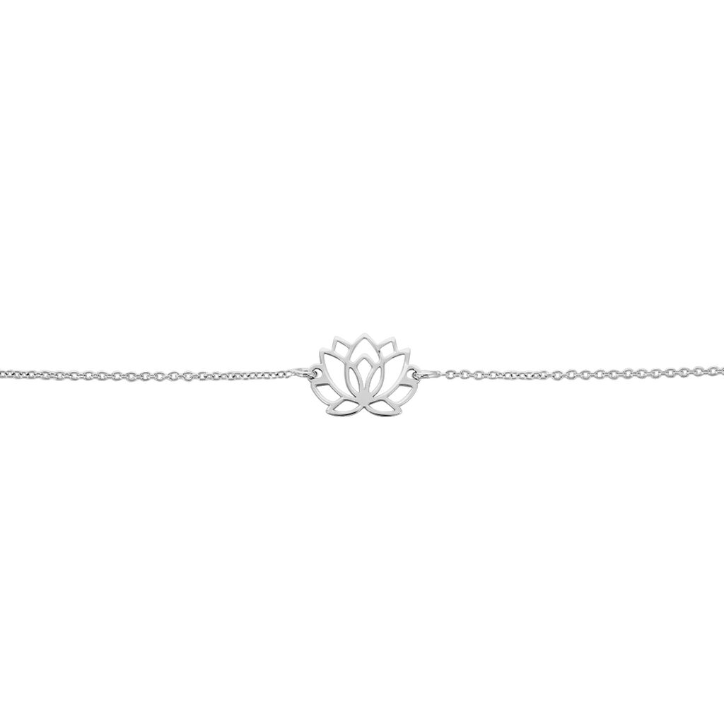 Chaîne De Cheville Maylie Argent Blanc - Chaînes de cheville Femme | Histoire d’Or