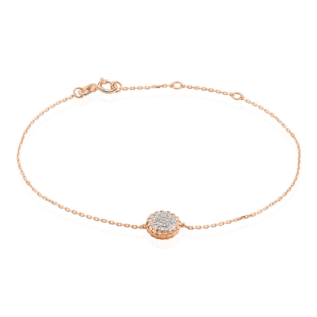 Bracelet Anne-laure Or Rose Diamant - Bracelets Femme | Histoire d&rsquo;Or