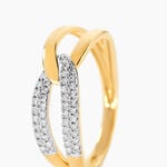 Bague Simouna Or Jaune Diamant - Bagues avec pierre Femme | Histoire d&rsquo;Or