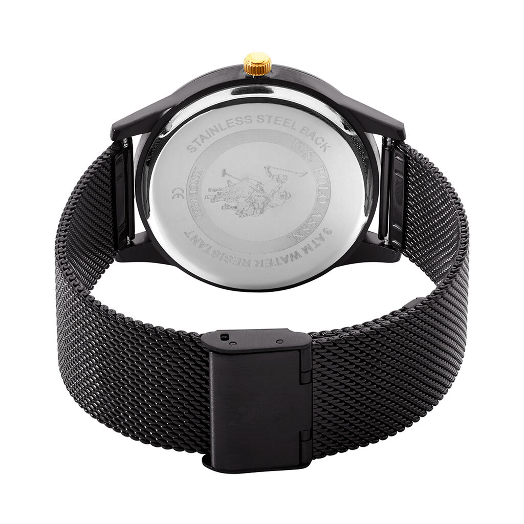 Montre U.s. Polo Owen Noir - Id&eacute;es cadeaux Famille | Histoire d&rsquo;Or