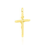 Pendentif Damian Croix Or Bicolore - Pendentifs Bapt&ecirc;me Famille | Histoire d&rsquo;Or