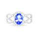 Bague Tina Or Blanc Saphir Et Diamant - Bagues solitaires Femme | Histoire d’Or