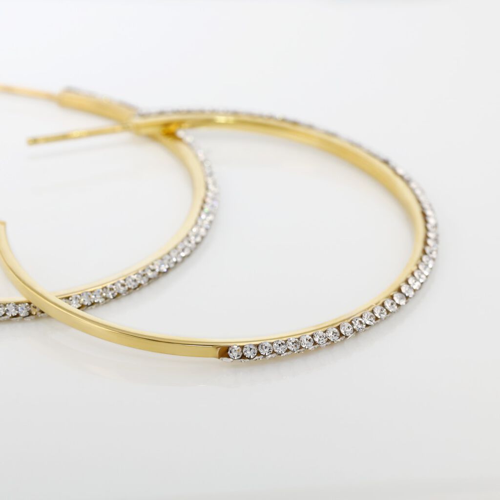 Créoles Tyhana Or Jaune Oxyde - Boucles d'oreilles créoles Femme | Histoire d’Or