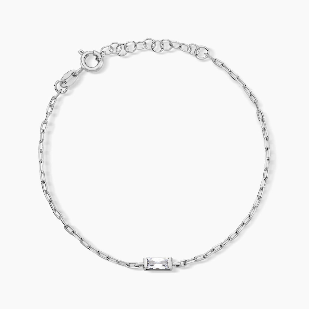 Bracelet Nigelle Argent Blanc Oxyde De Zirconium - Bracelets Femme | Histoire d&rsquo;Or