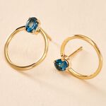 Cr&eacute;oles Kip Or Jaune Topaze - Boucles d'oreilles cr&eacute;oles Femme | Histoire d&rsquo;Or