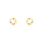 Boucles D'oreilles Puces Berangere Cercle 3 Or Jaune - Clous d'oreilles Femme | Histoire d&rsquo;Or