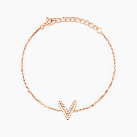Bracelet Nollia Argent Rose Oxyde De Zirconium - Bracelets Femme | Histoire d&rsquo;Or