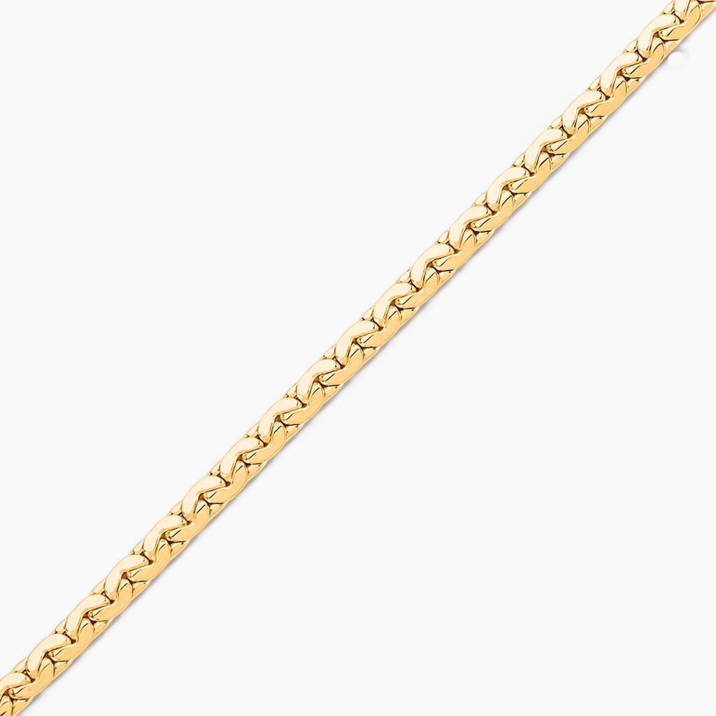Bracelet Ivy Maille Haricot Or Jaune - Bracelets cha&icirc;ne Femme | Histoire d&rsquo;Or