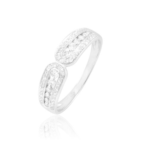 Bague Absa Or Blanc Diamant - Bagues avec pierre Femme | Histoire d’Or