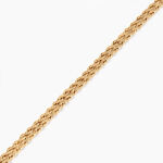 Bracelet Cordelia Maille Corde 2 Rangs Or Jaune - Bracelets cha&icirc;ne Femme | Histoire d&rsquo;Or