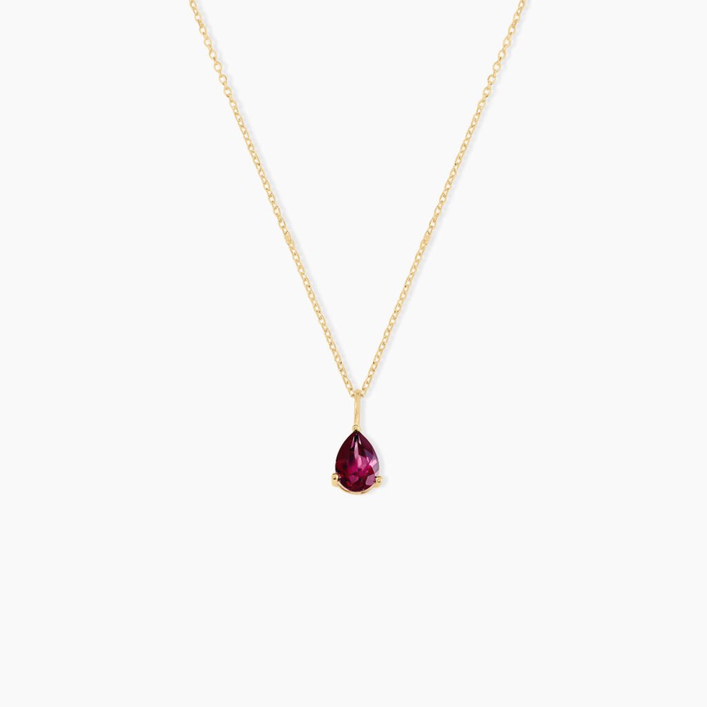 Collier Rhodolite Fever Or Jaune Rhodolite - Colliers Femme | Histoire d&rsquo;Or