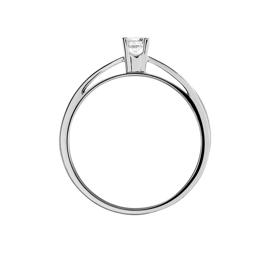 Bague Solitaire Celina Or Blanc Diamant - Bagues solitaires Femme | Histoire d’Or