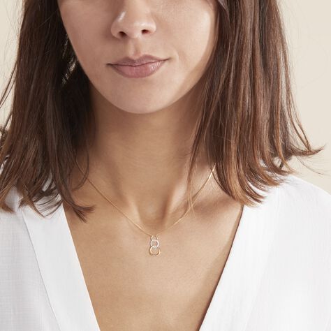 Collier Kristeen Or Bicolore Diamant Blanc - Colliers Femme | Histoire d’Or