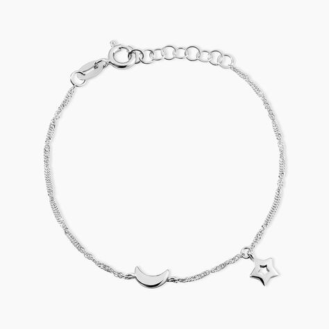 Bracelet Rohanne Argent Blanc - Bracelets Femme | Histoire d&rsquo;Or