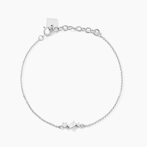 Bracelet Galla Argent Blanc Oxyde De Zirconium - Bracelets Femme | Histoire d&rsquo;Or