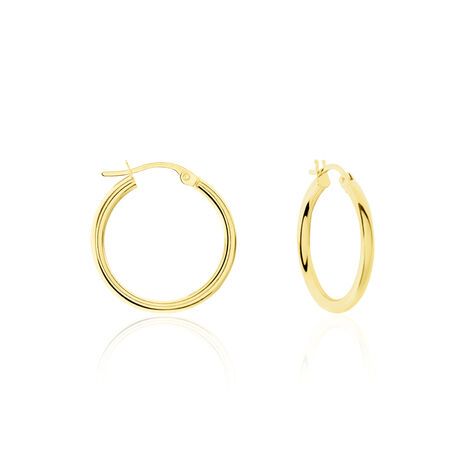 Créoles Verania Or Jaune - Boucles d'oreilles créoles Femme | Histoire d’Or