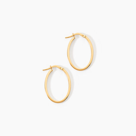 Cr&eacute;oles Telya Or Jaune - Boucles d'oreilles cr&eacute;oles Femme | Histoire d&rsquo;Or