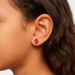 Boucles D'oreilles Puces Deena Or Jaune Oxyde De Zirconium - Clous d'oreilles Enfant | Histoire d&rsquo;Or