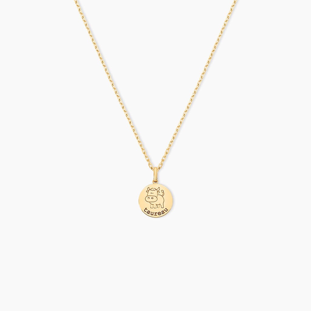 Pendentif Jannila Zodiaque Or Jaune - Cadeaux de naissance Enfant | Histoire d&rsquo;Or