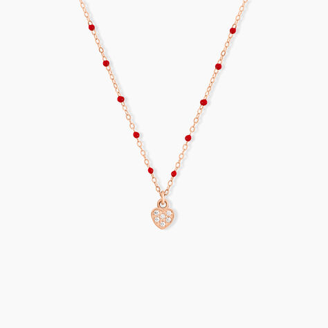 Collier Polka Argent Rose Oxyde De Zirconium - F&ecirc;te des m&egrave;res Femme | Histoire d&rsquo;Or