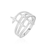 Bague Danilana Or Blanc Diamant - Bagues avec pierre Femme | Histoire d&rsquo;Or