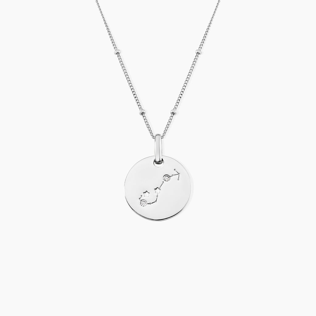 Collier Astr Argent Oxydes De Zirconium - Colliers Zodiaque Femme | Histoire d’Or