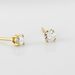 Boucles D'oreilles Puces Or Jaune Diamants Synthetique - Clous d'oreilles Femme | Histoire d’Or
