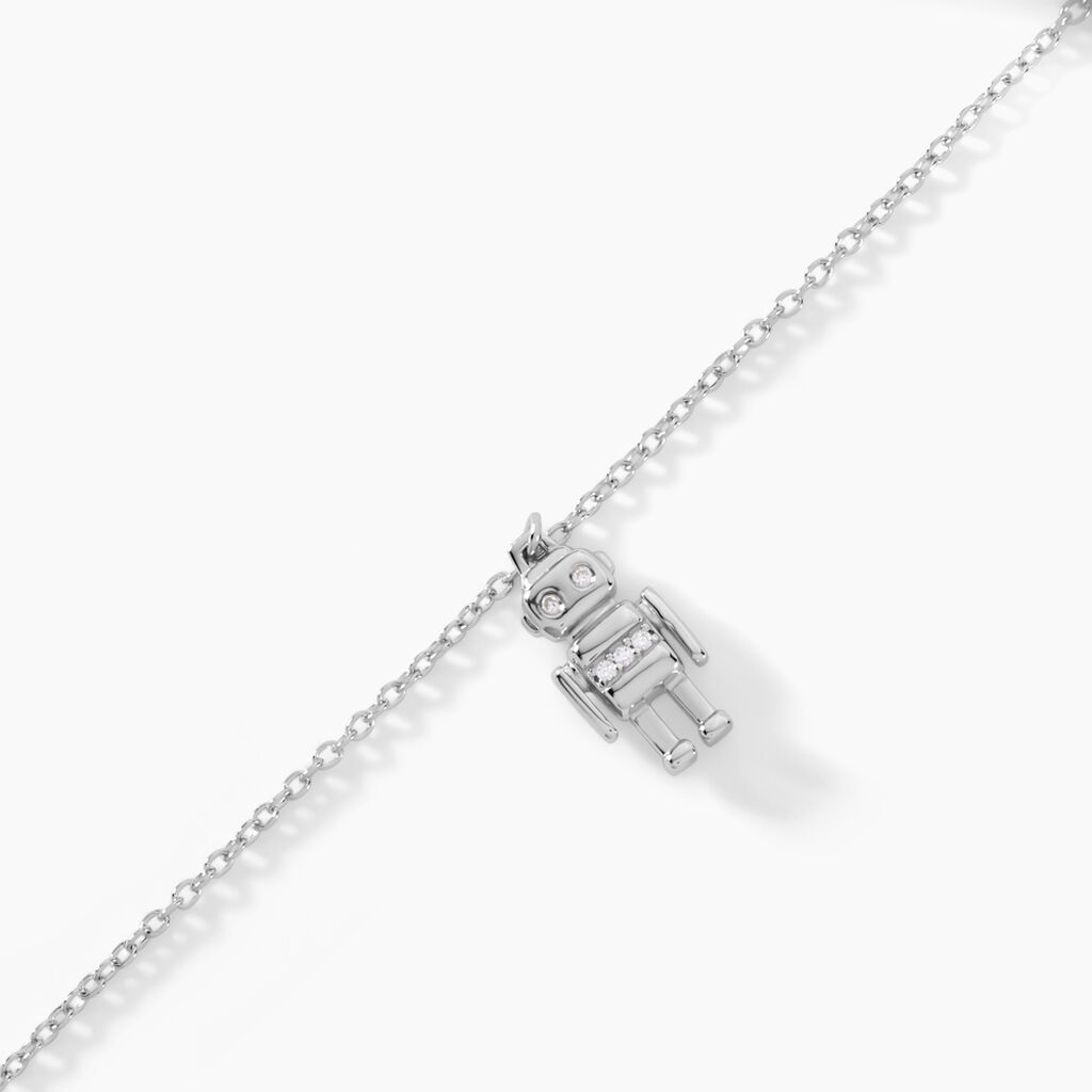 Bracelet Wallie Argent Blanc Oxyde De Zirconium - Bracelets Femme | Histoire d’Or
