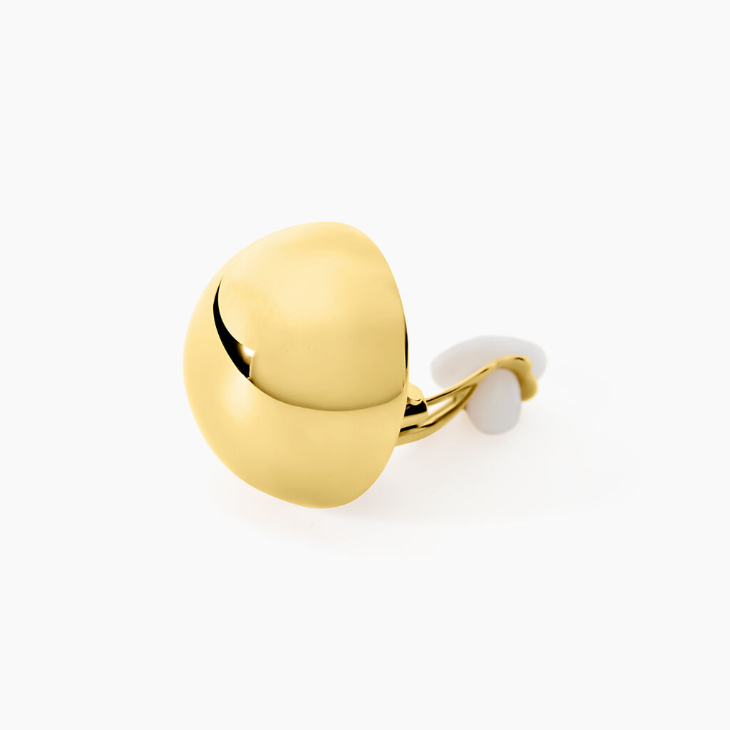 Bijoux D'oreilles Lady Code Acier Jaune - Nouveautés Femme | Histoire d’Or
