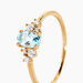 Bague Pansy Or Jaune Topaze Oxyde De Zirconium - Bagues solitaires Femme | Histoire d’Or