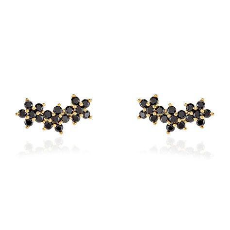 Bijoux D'oreilles Midnight Royalty Plaqué Or Jaune Oxyde De Zirconium - Boucles d'oreilles fantaisie Femme | Histoire d’Or