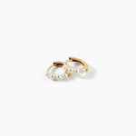 Cr&eacute;oles Per1 Argent Dor&eacute; A L'Or 750/1000 Perle De Culture - Boucles d'oreilles cr&eacute;oles Femme | Histoire d&rsquo;Or