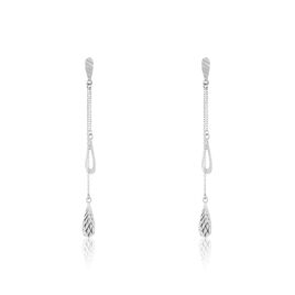 Boucles D'oreilles Pendantes Anila Gouttes Or Blanc - Boucles d'oreilles pendantes Femme | Histoire d’Or