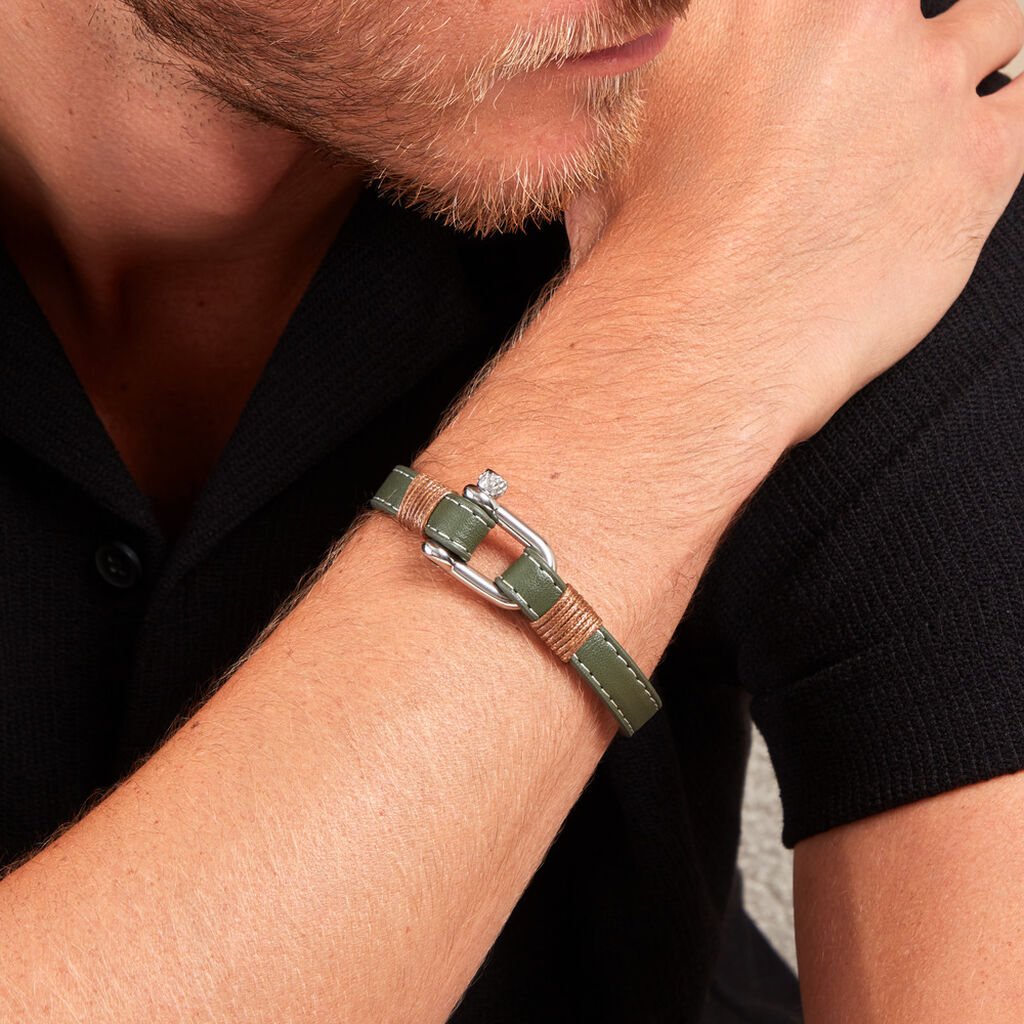 Bracelet Amarelo Acier Blanc - Bracelets Homme | Histoire d’Or