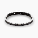Bracelet Jourdan Acier Noir - Anniversaire Homme | Histoire d&rsquo;Or