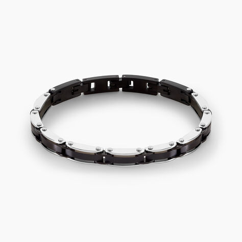 Bracelet Jourdan Acier Noir - Anniversaire Homme | Histoire d&rsquo;Or