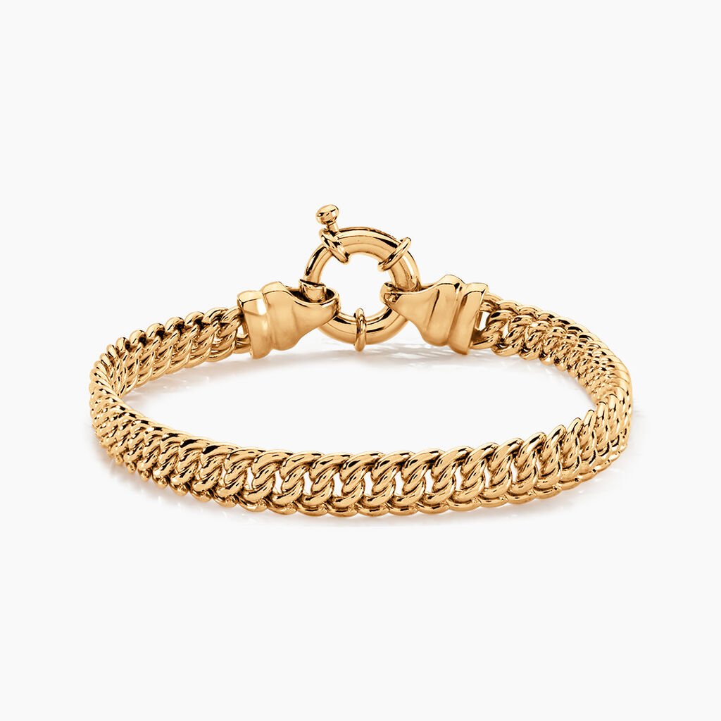 Bracelet Violette Plaqu&eacute; Or Jaune - Bracelets cha&icirc;ne Femme | Histoire d&rsquo;Or