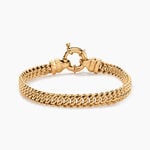 Bracelet Violette Plaqu&eacute; Or Jaune - Bracelets cha&icirc;ne Femme | Histoire d&rsquo;Or