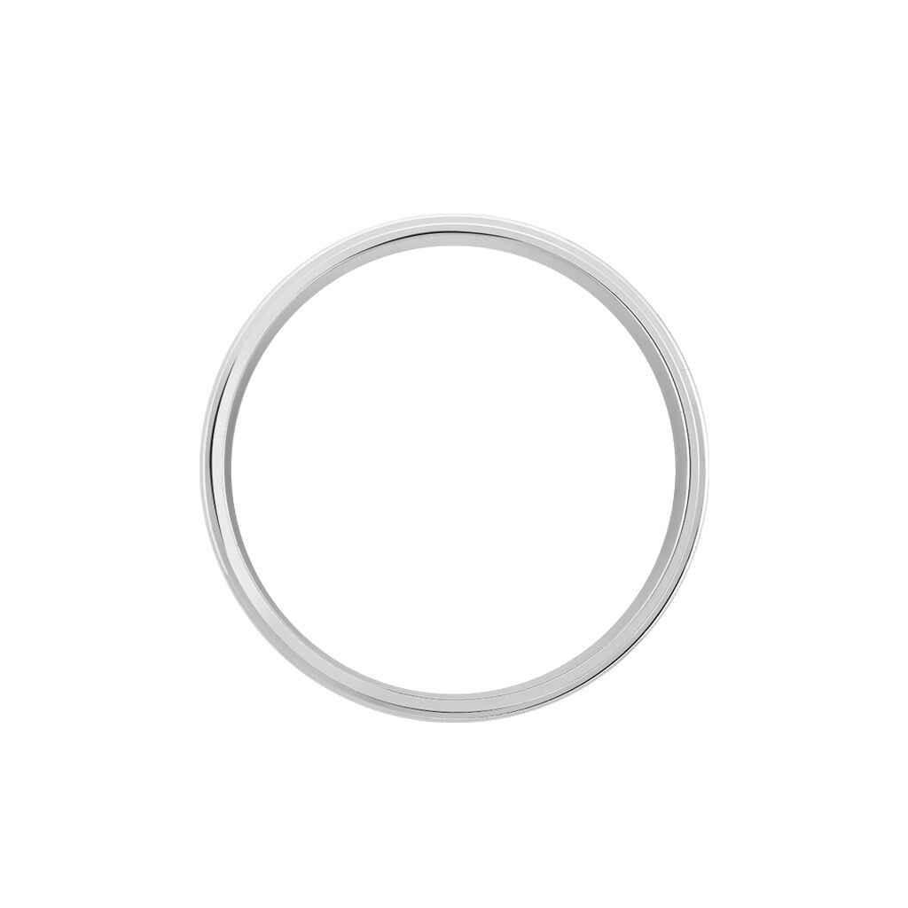 Alliance Sudem Ruban Plat Argent Blanc - Alliances Famille | Histoire d’Or